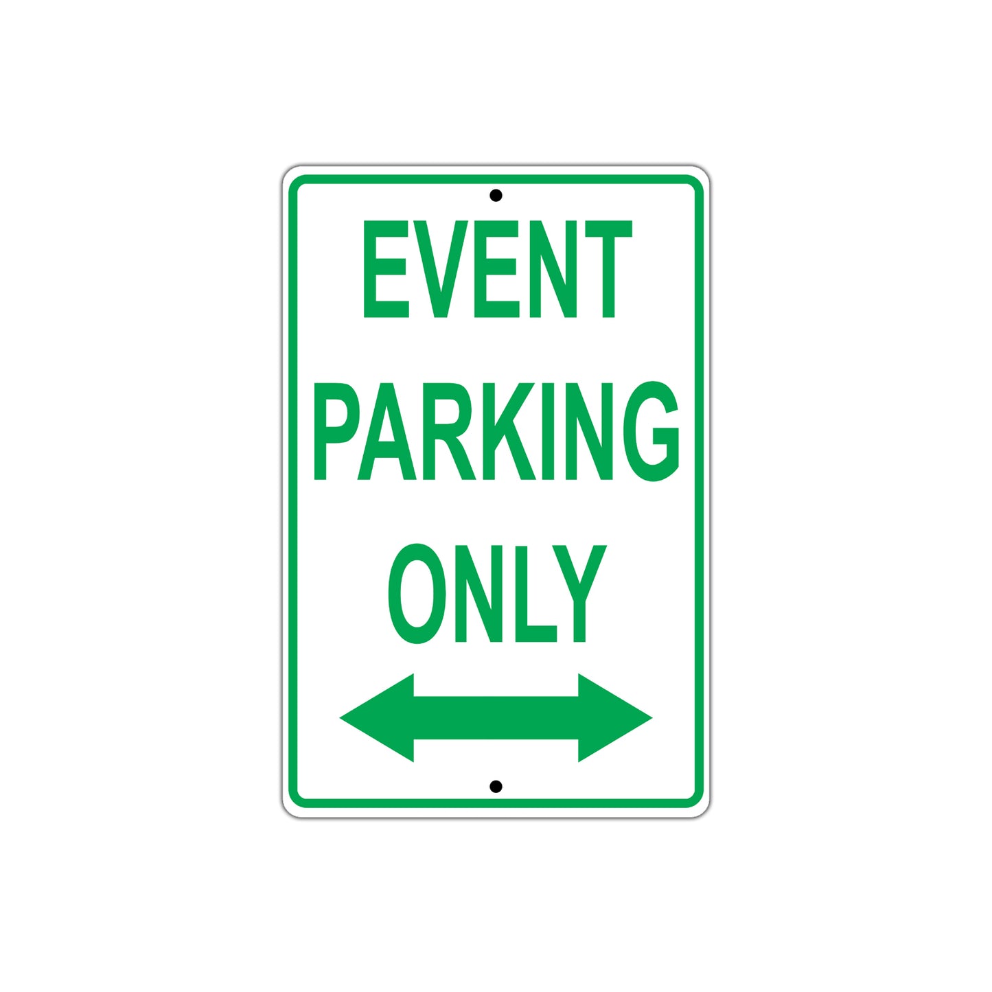 Event Parking Only Alert Aluminum Metal Sign Plate