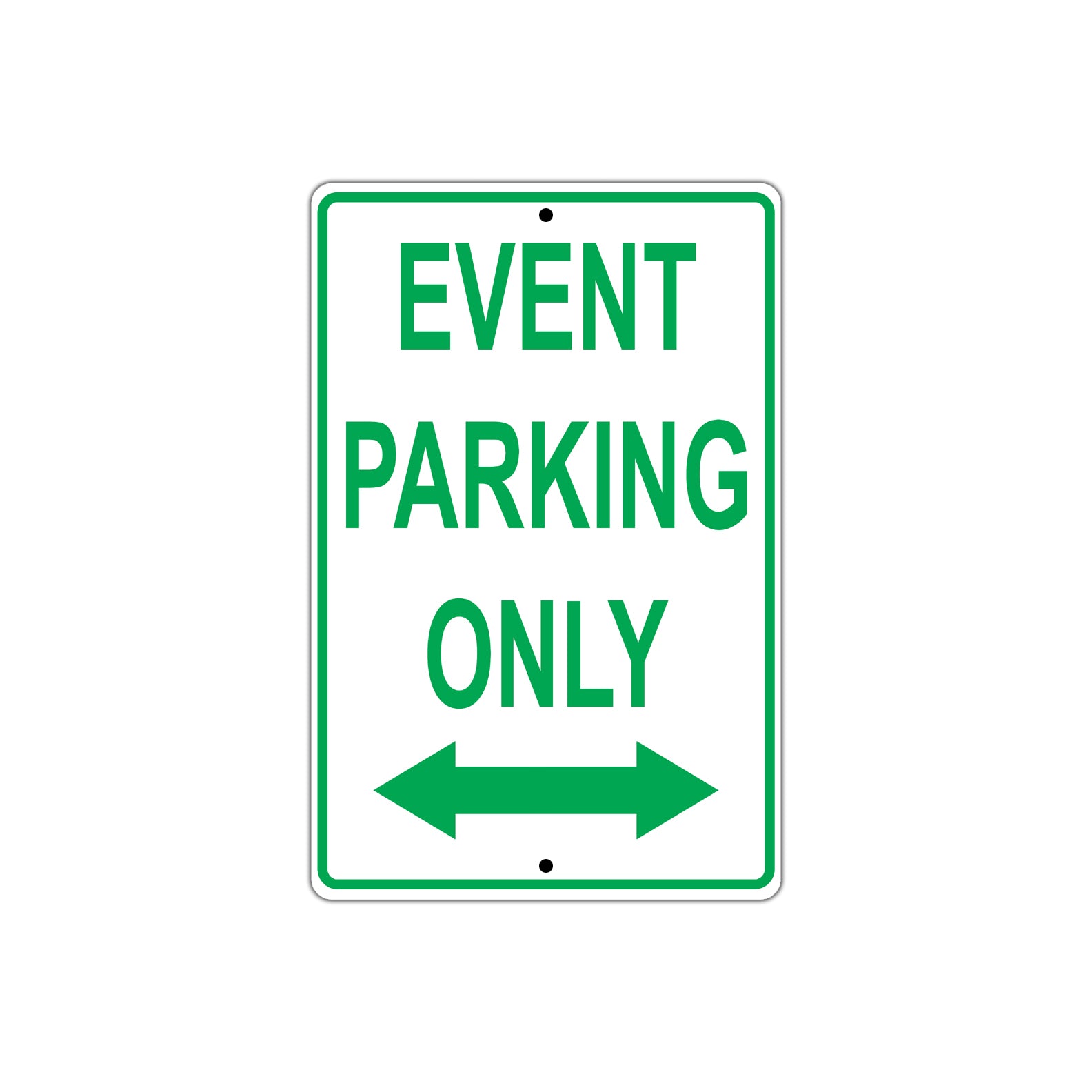 Event Parking Only Alert Aluminum Metal Sign Plate