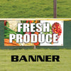 Fresh Farm Produce Vegetables & Fruits Vinyl Banner Sign