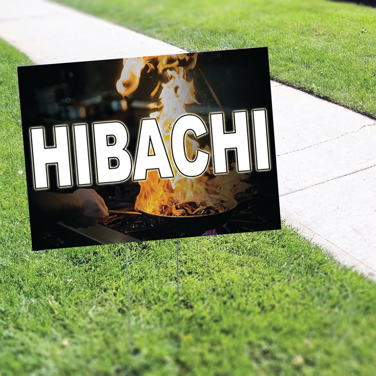 Hibachi Coroplast Yard Sign – Sign Fever