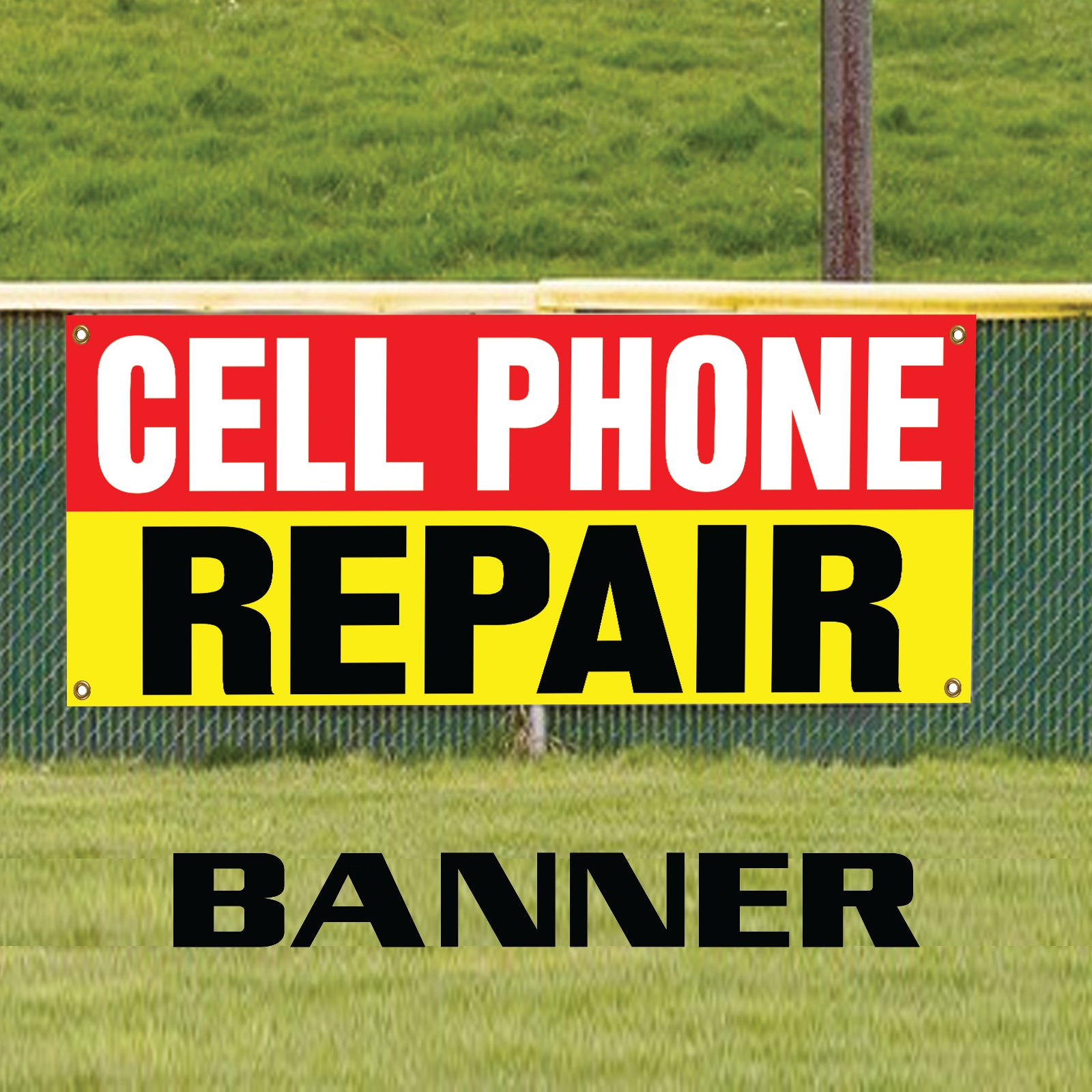Cell Phone Repair - Fix My Phone Business Shop Advertising Marketing Vinyl Banner Sign