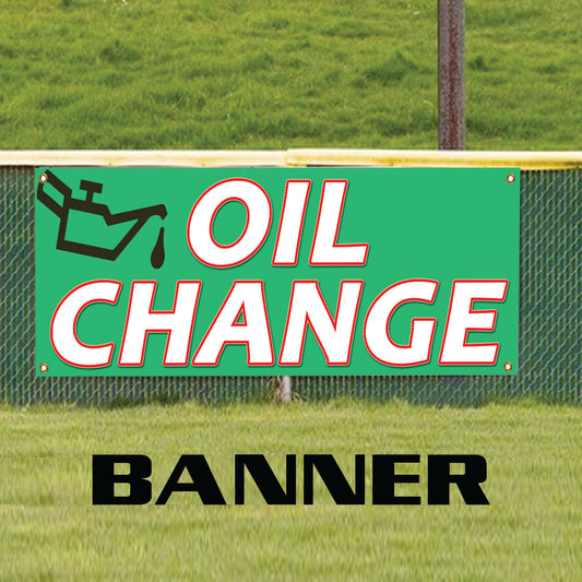 Auto Engine Oil Change Services Workshop & Garage Vinyl Banner Sign