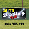 Auto Detailing Services Workshop & Garage Vinyl Banner Sign