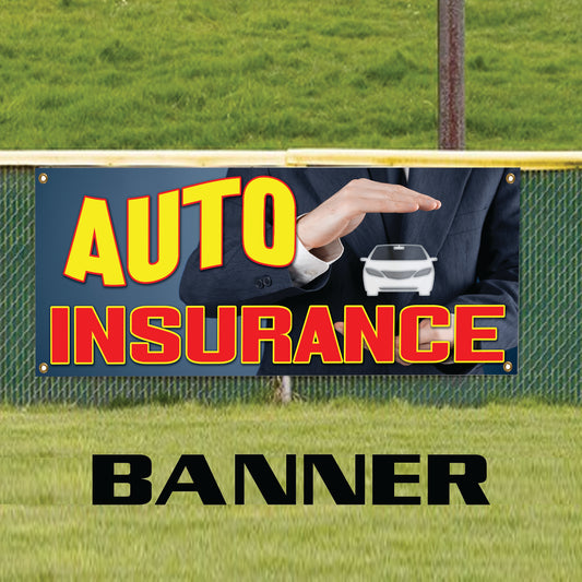 Car Auto Insurance Services Vinyl Banner Sign