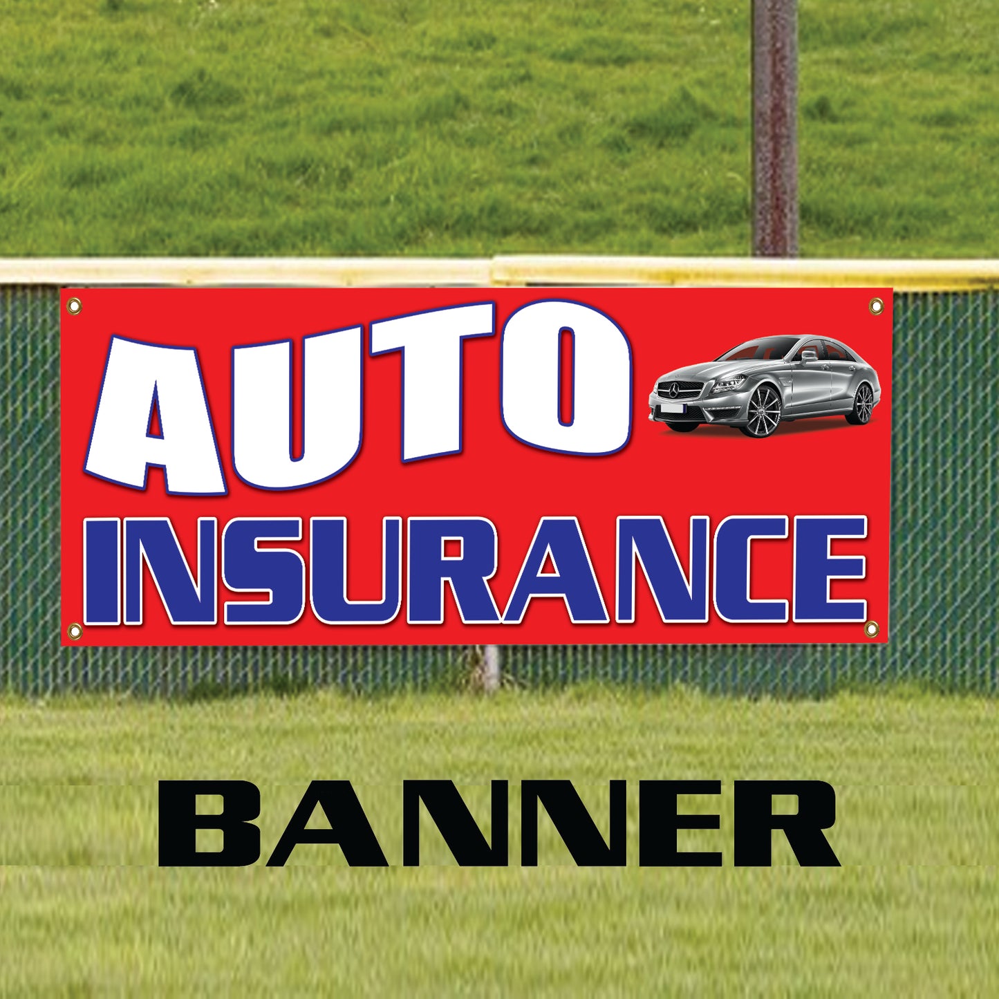 Car Auto Insurance Services Vinyl Banner Sign