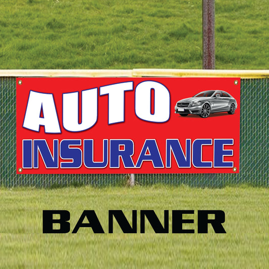 Car Auto Insurance Services Vinyl Banner Sign
