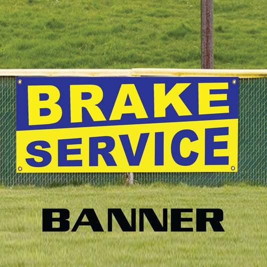 Brake Service & Replacement Mechanic Garage Vinyl Banner Sign