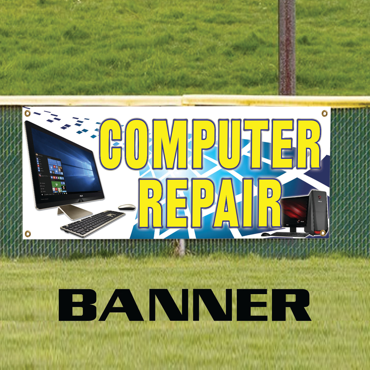 Computer Repair Software Hardware Shop Vinyl | Banner Sign – Sign Fever