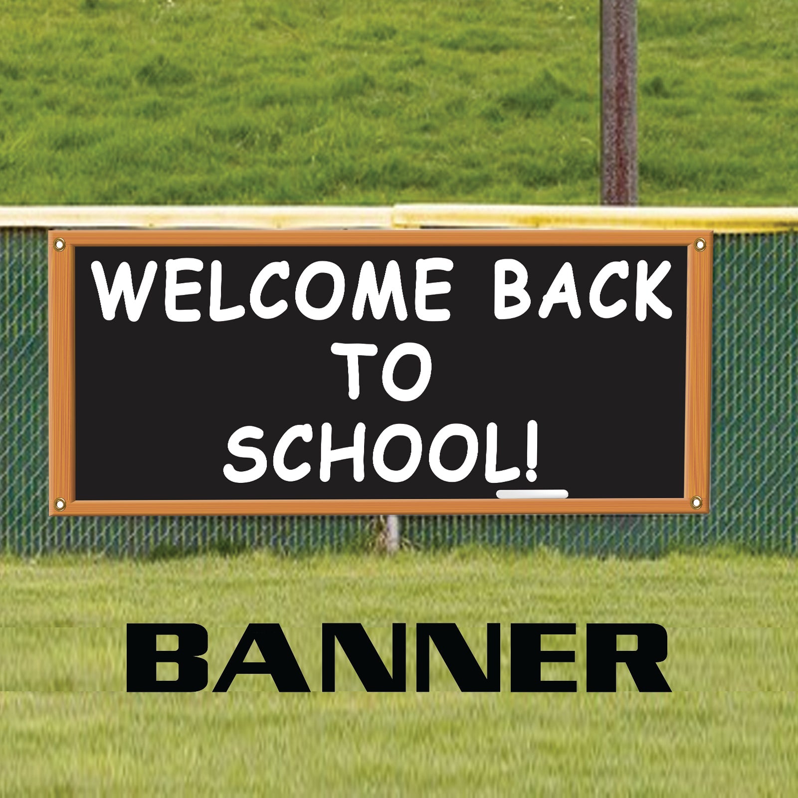 Welcome Back To School! School Opening Advertising Vinyl Banner Sign