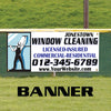 Window Cleaning Licensed Insured Commercial Marketing Vinyl Banner Sign