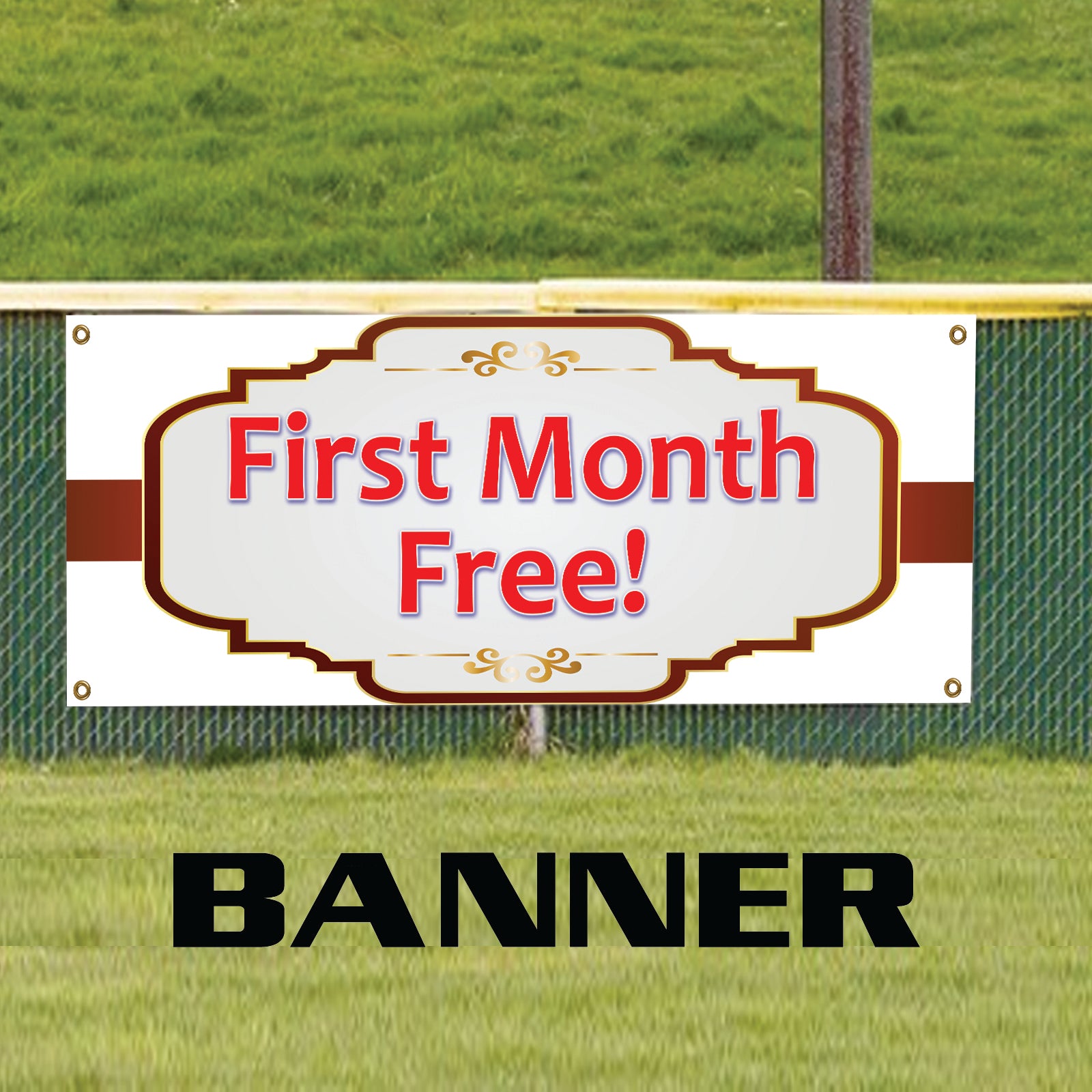 First Month Free Move In For Special Marketing Vinyl | Banner Sign ...