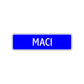 Maci Street Sign Children Name Room Plate