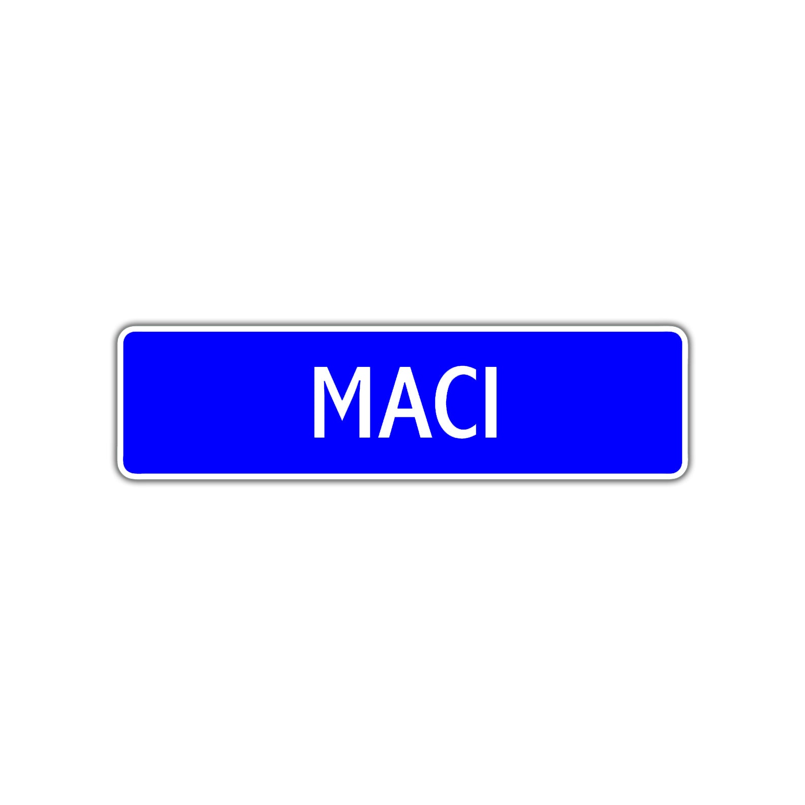 Maci Street Sign Children Name Room Plate