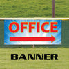 Office With Right Arrow Advertising Marketing Vinyl Banner Sign