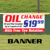 Oil & Filter Change With Free Tire Rotation Garage Vinyl Banner Sign