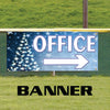 Office With Right Arrow Advertising Christmas Vinyl Banner Sign