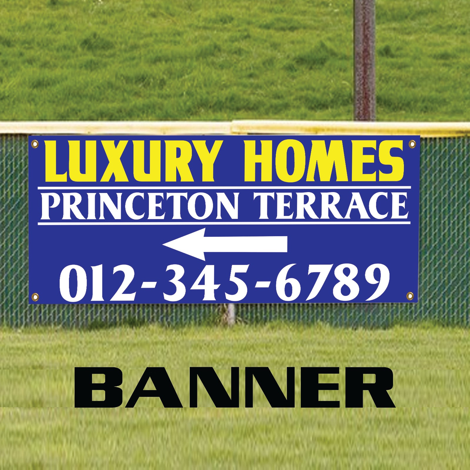 Luxury Homes Princeton Terrace Business Marketing Vinyl Banner Sign