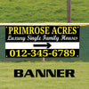 Primrose Acres Luxury Single Family House Advertising Vinyl Banner Sign