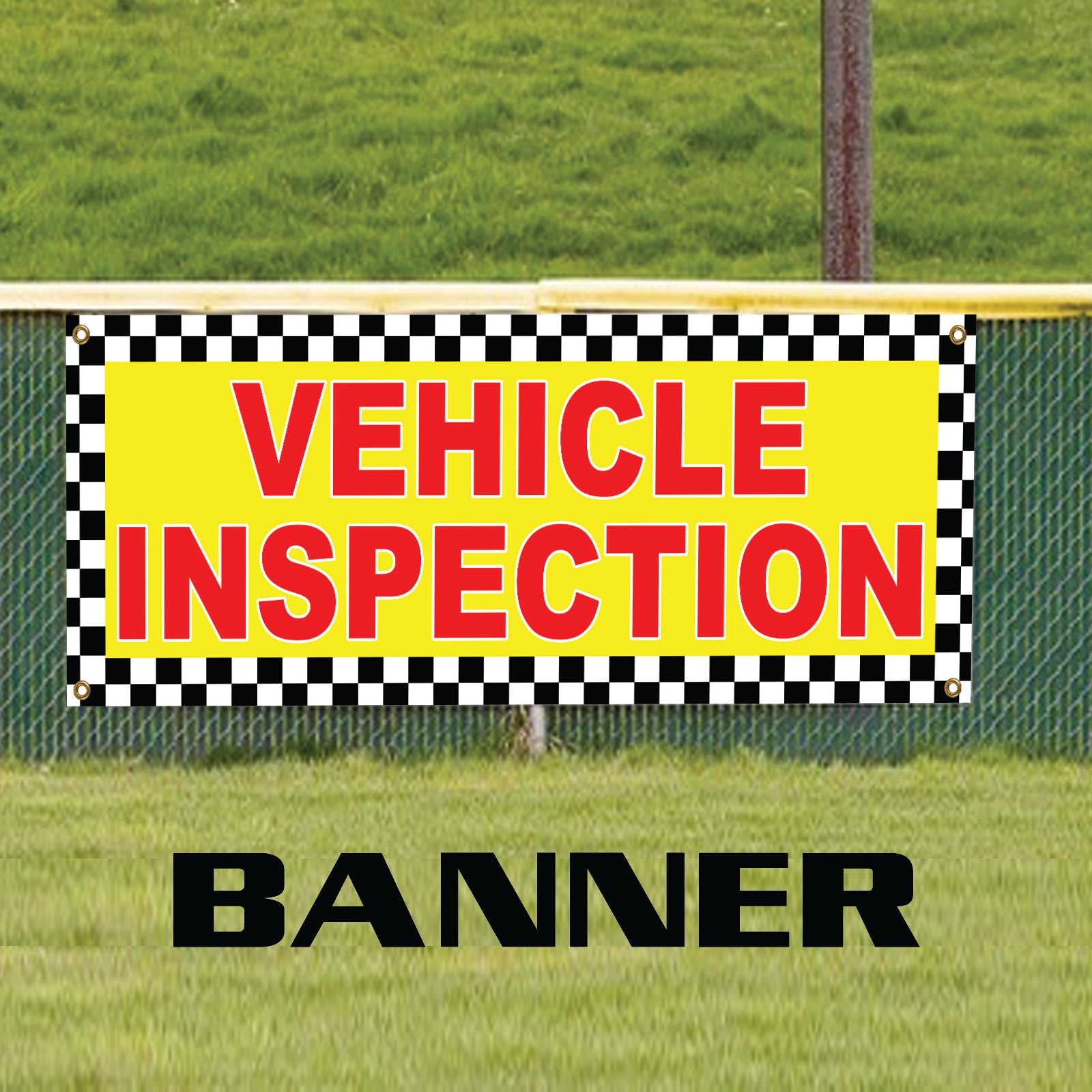 Vehicle Safety Inspection Center  Advertising Vinyl Banner Sign
