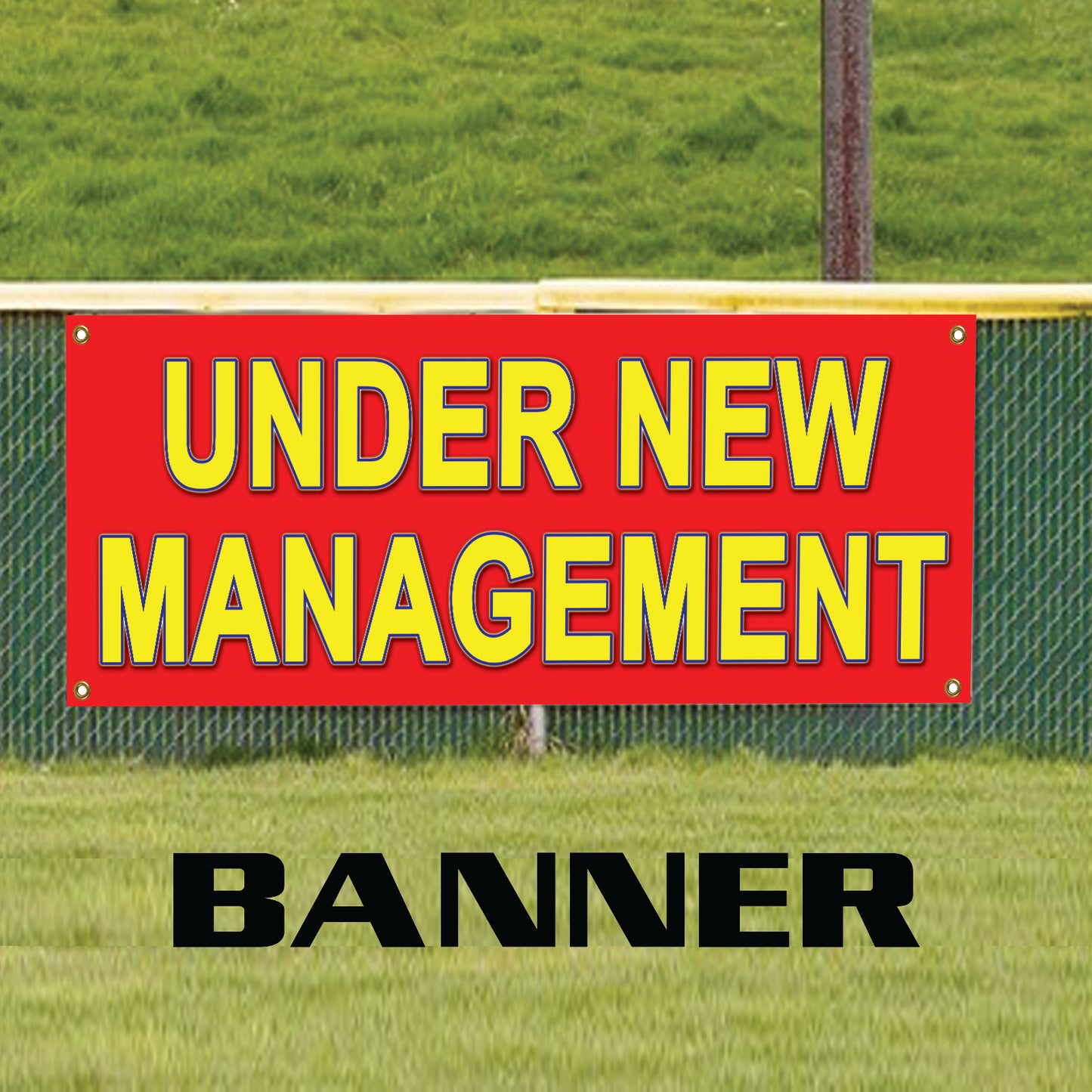 Under New Management Hotel Restaurant Advertising Vinyl Banner Sign