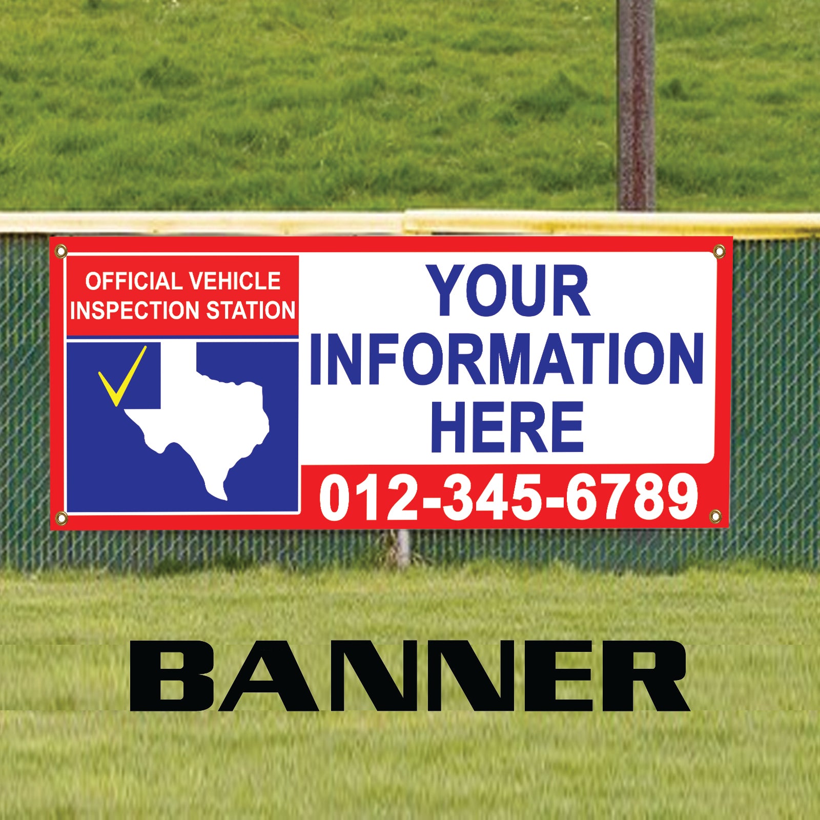 Official Vehicle Inspection Station Custom Vinyl | Banner Sign - Sign Fever