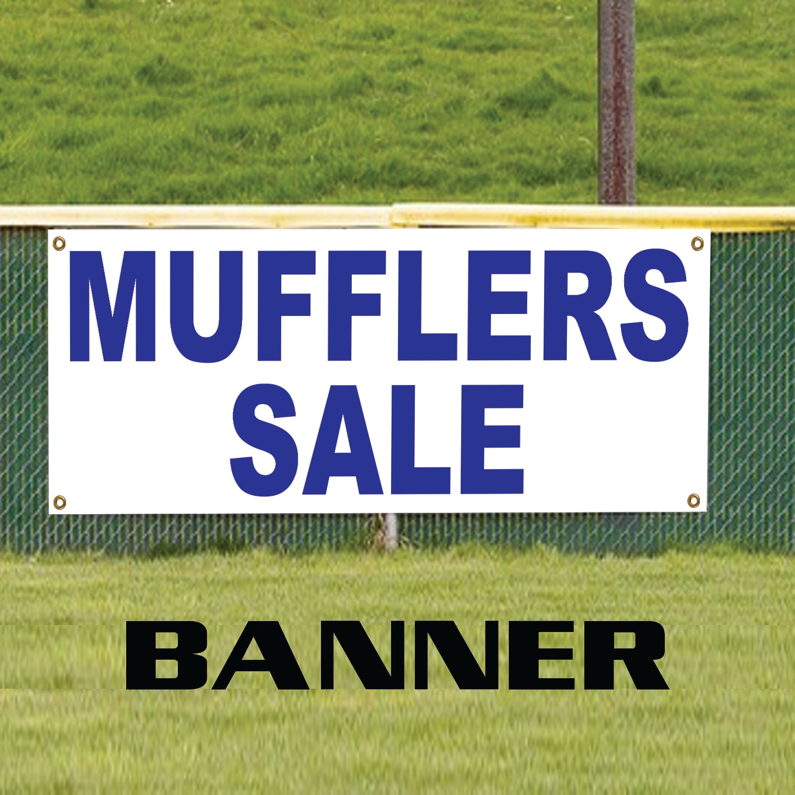 Mufflers Sale Silencers Garage Advertising Vinyl | Banner Sign - Sign Fever