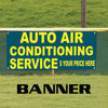 Auto Air Conditioning Service Specialists Advertising Vinyl Banner Sign