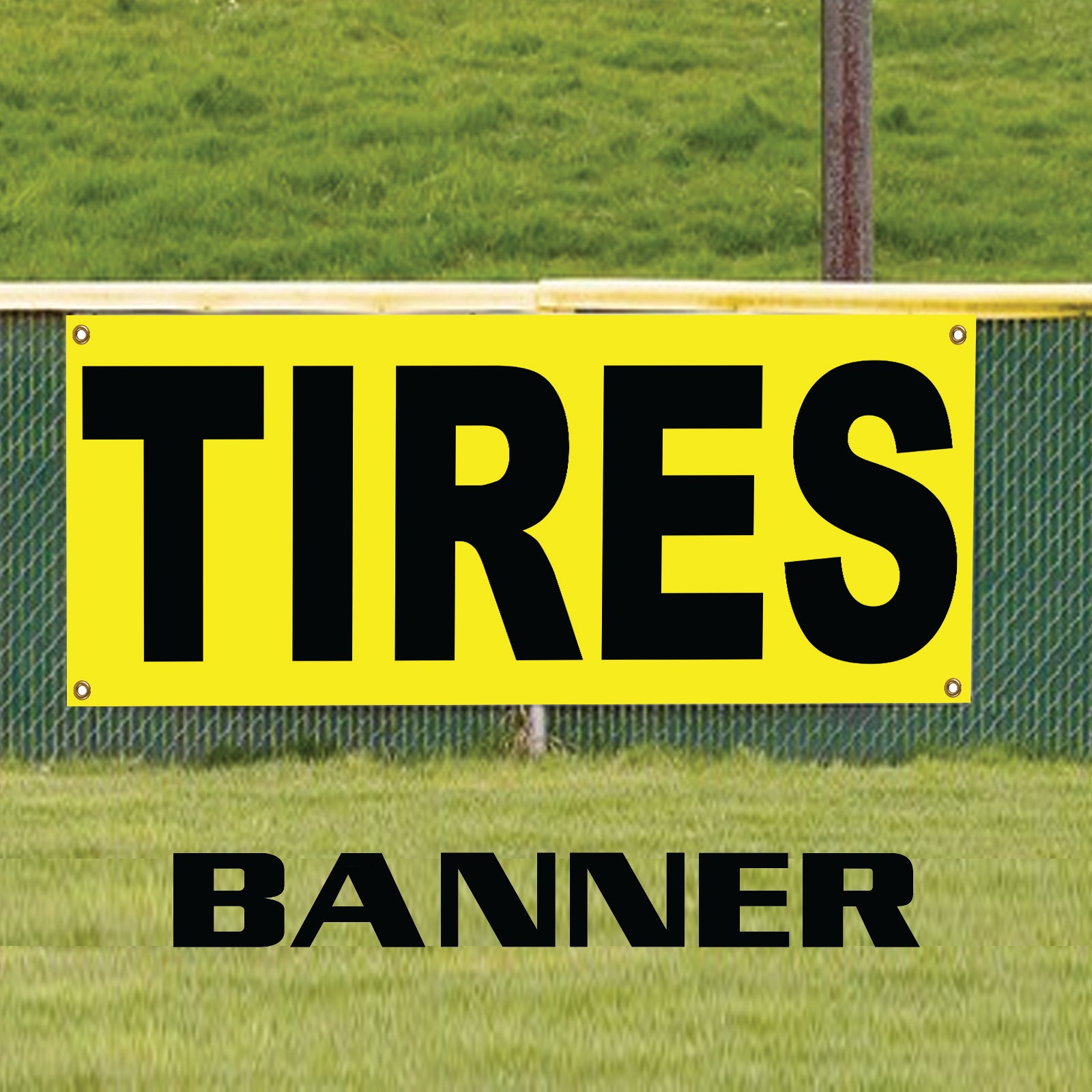 Computerized Tires Alignment Advertising Vinyl Banner Sign