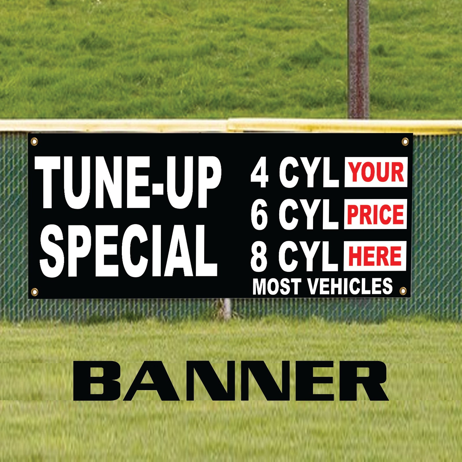 Tune-Up Special Most Vehicle Garage Advertising Vinyl Banner Sign