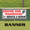 Engine And Transmission Service & Repair Advertising Vinyl Banner Sign