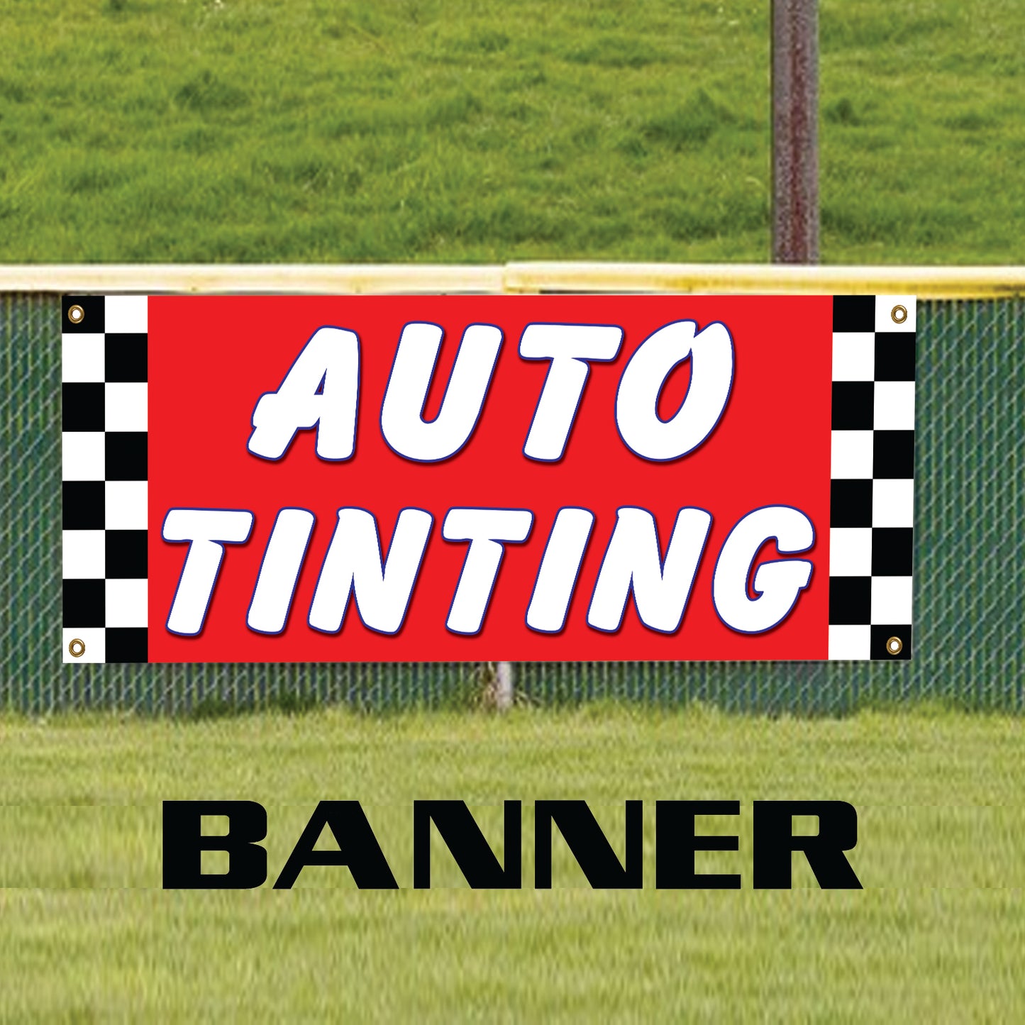 Auto Tinting Garage Marketing Advertising Vinyl Banner Sign