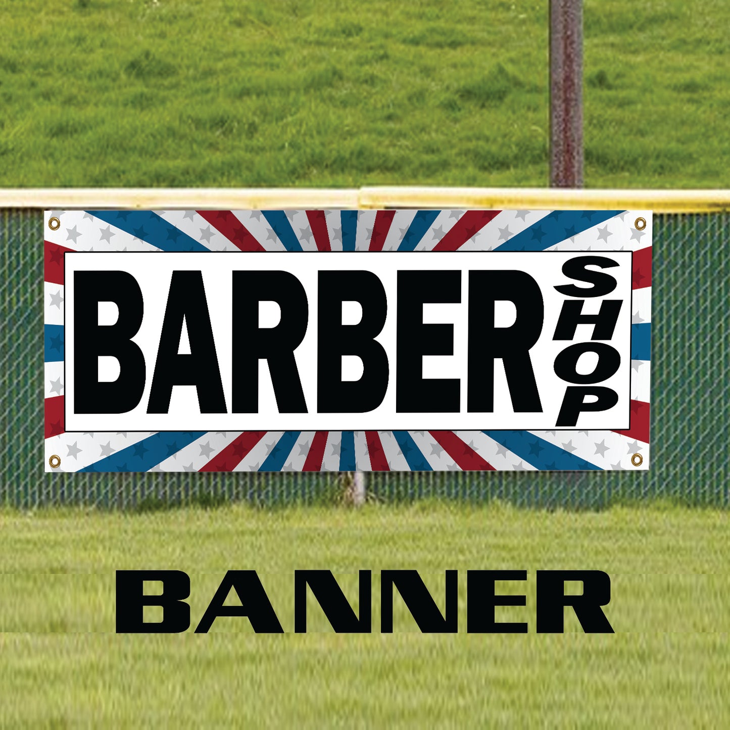 Barber Shop Hair Saloon Advertising Vinyl | Banner Sign – Sign Fever