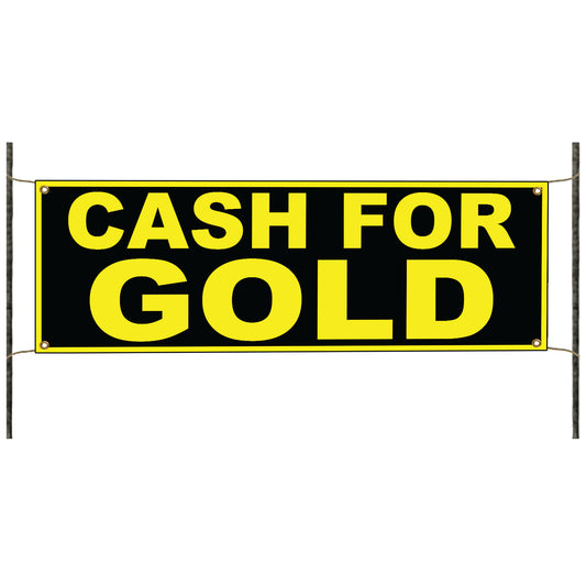 Cash For Gold Banner Sign