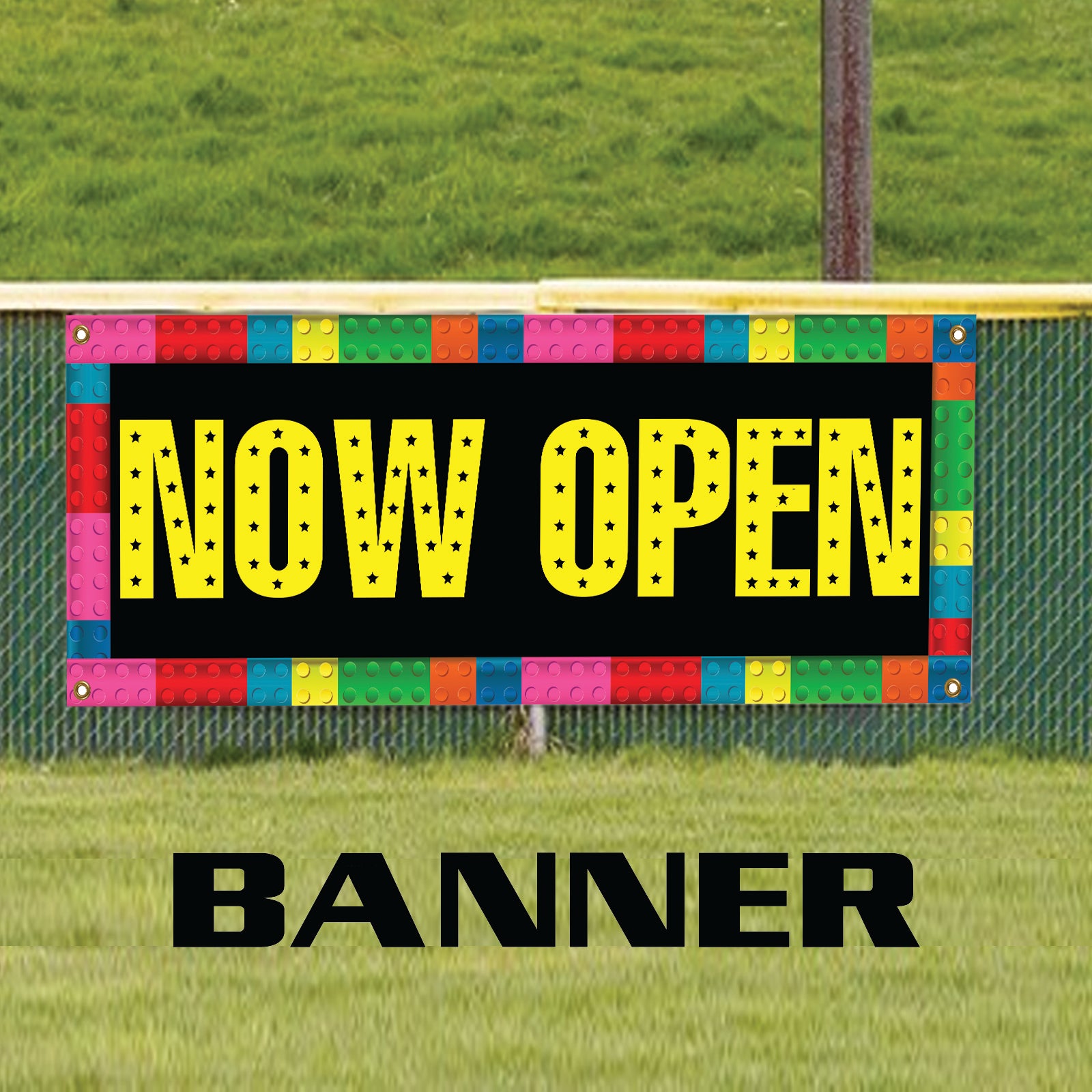 Now Open Vinyl Banner Sign