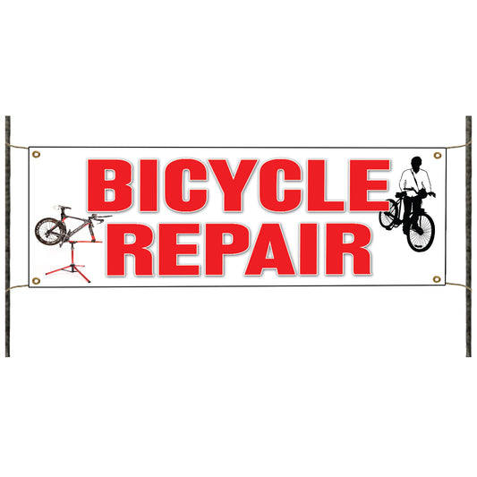 Bicycle Repair Vinyl Banner Sign