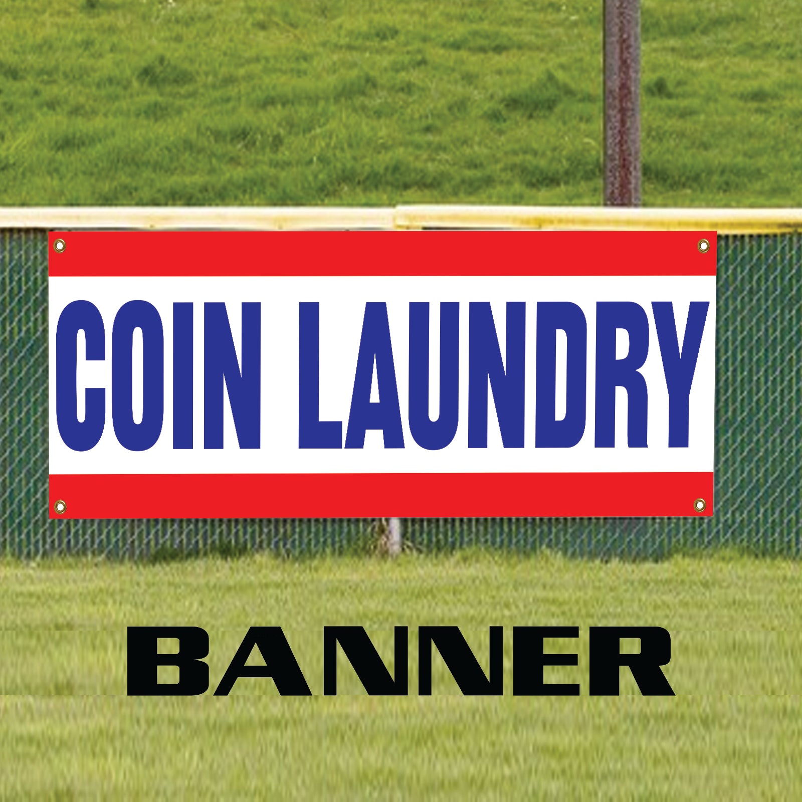 Coin Laundry Vinyl Banner Sign