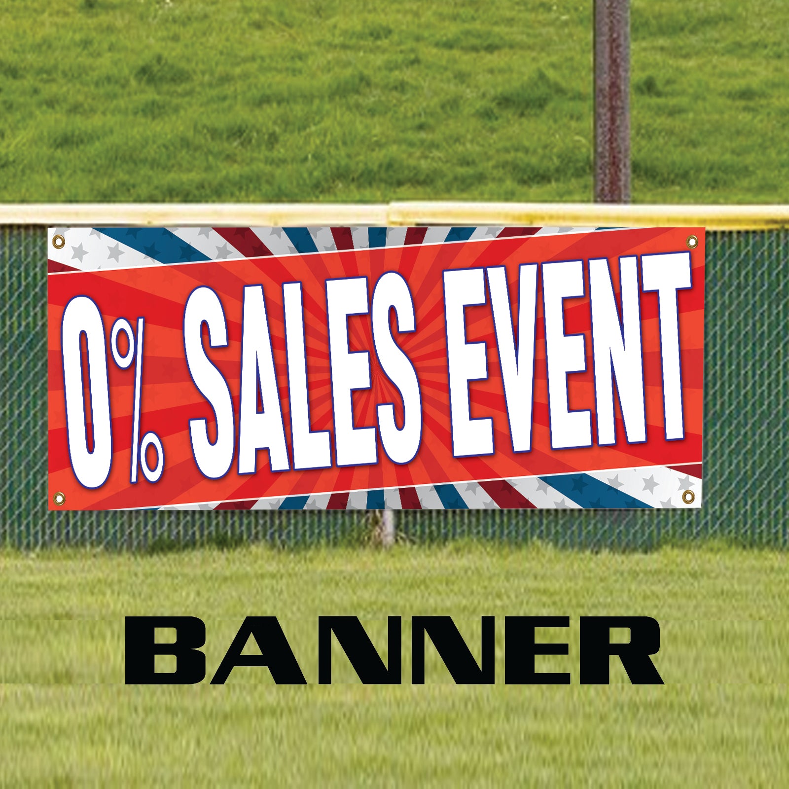 0% Sales Event Vinyl Banner Sign