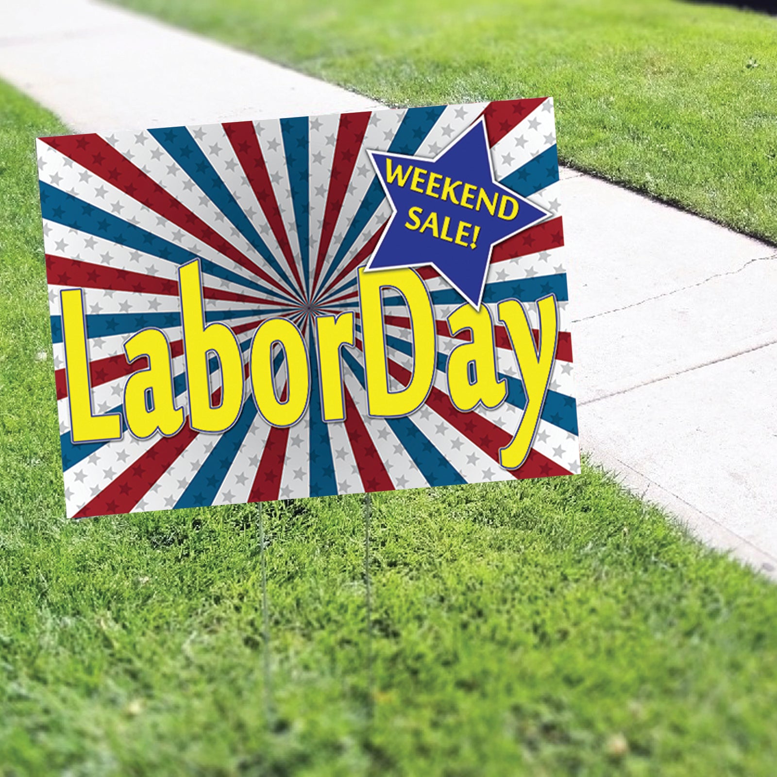 Labor Day Coroplast Yard Sign