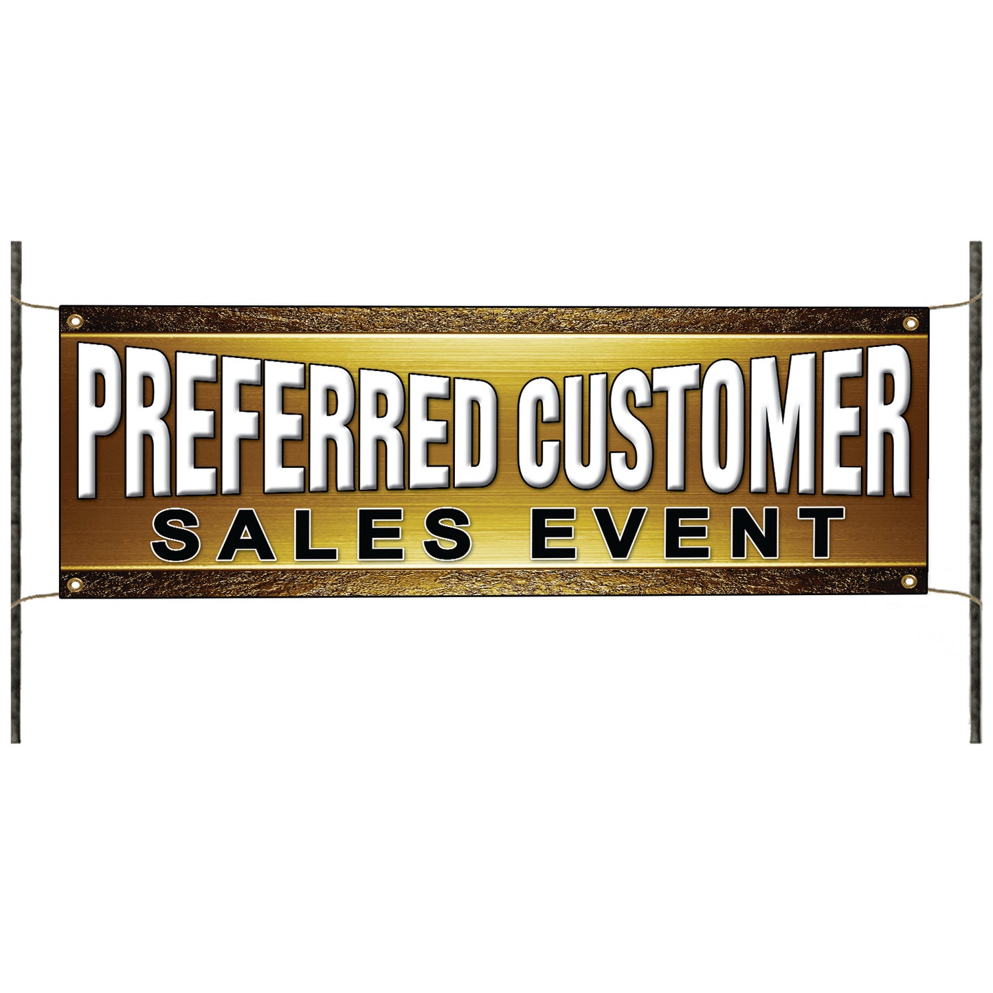 Preferred Customer Sales Event Vinyl Banner Sign