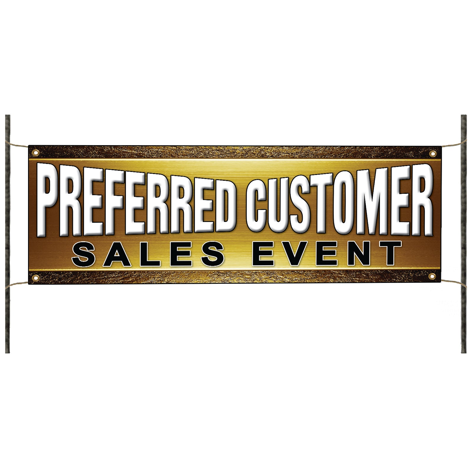 Preferred Customer Sales Event Vinyl Banner Sign