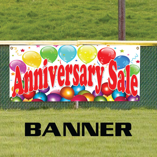 Anniversary Sale Vinyl Banner Sign