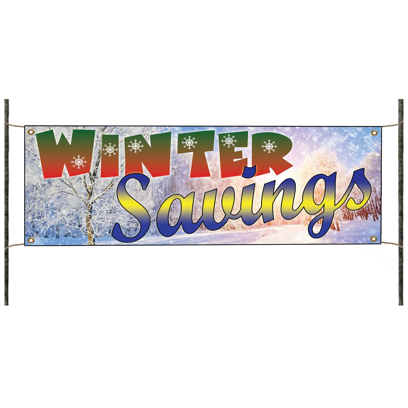 Winter Savings Vinyl Banner Sign