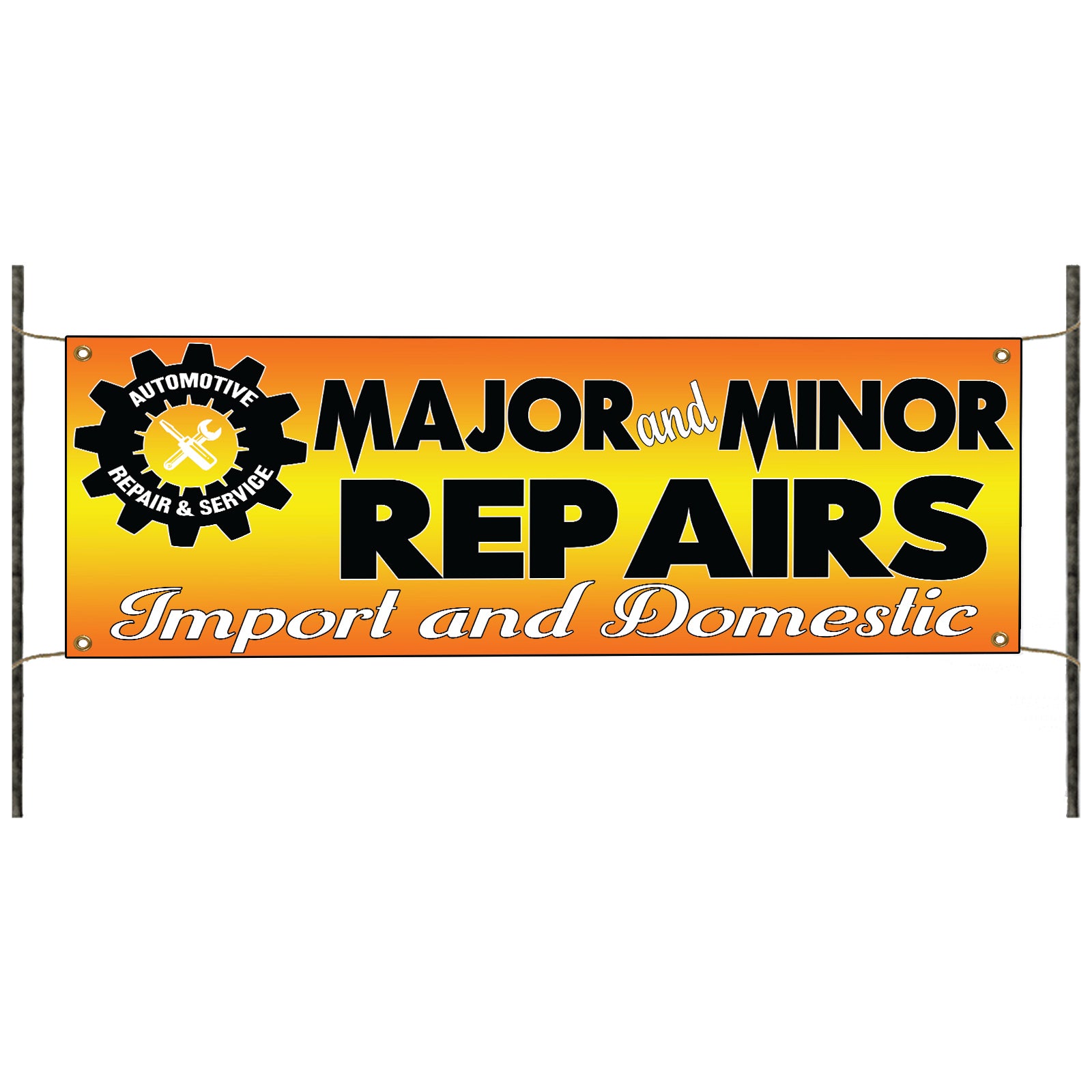 Major And Minor Repair Vinyl Banner Sign