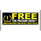 Free Tire Pressure Check Vinyl Banner Sign