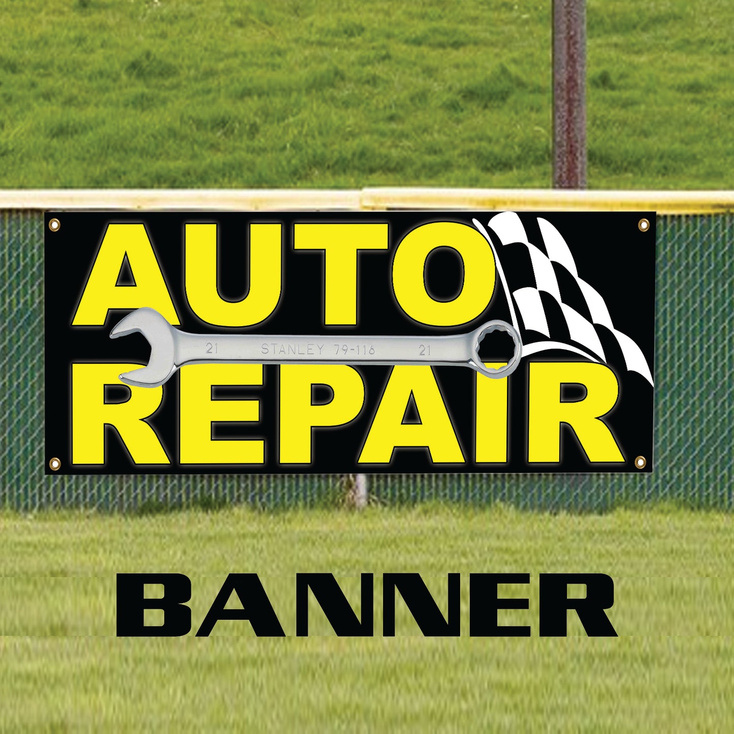 Auto Repair Vinyl Printed Banner Sign