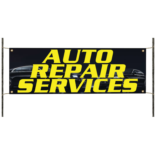 Auto Repair Services Vinyl Printed Banner Sign