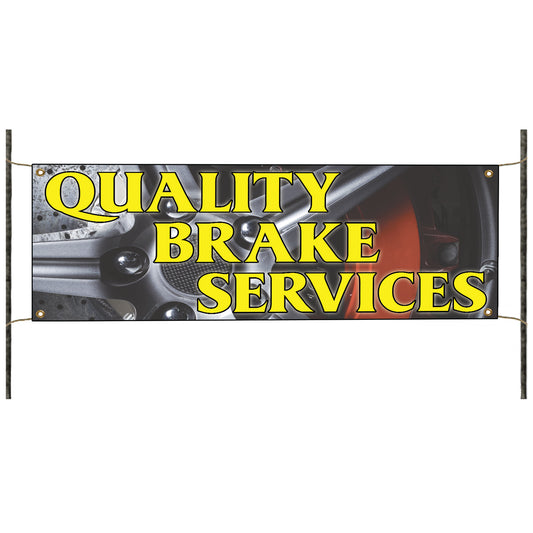 Quality Brake Services Vinyl Banner Sign