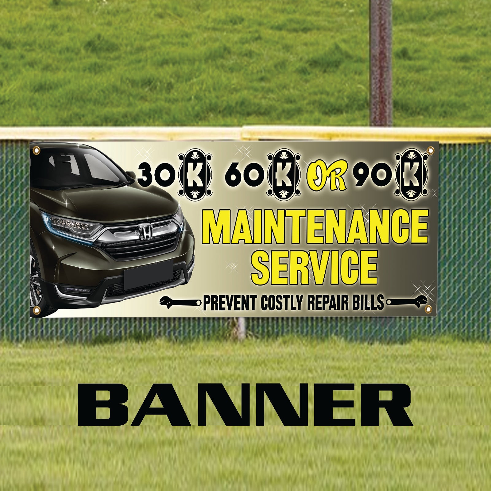 Maintenance Service Vinyl Printed Banner Sign