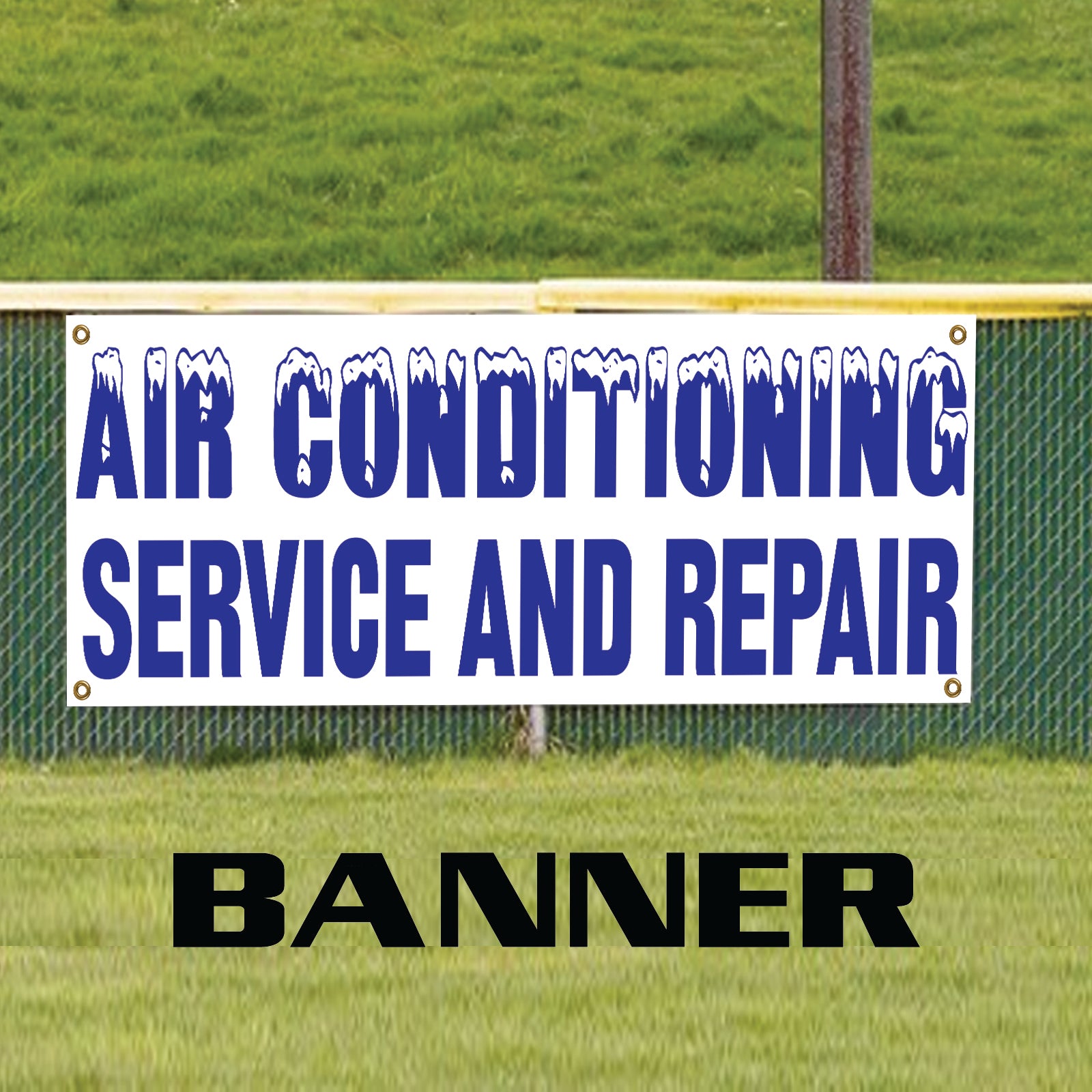 Air Conditioning Service And Repair Vinyl Printed Banner Sign