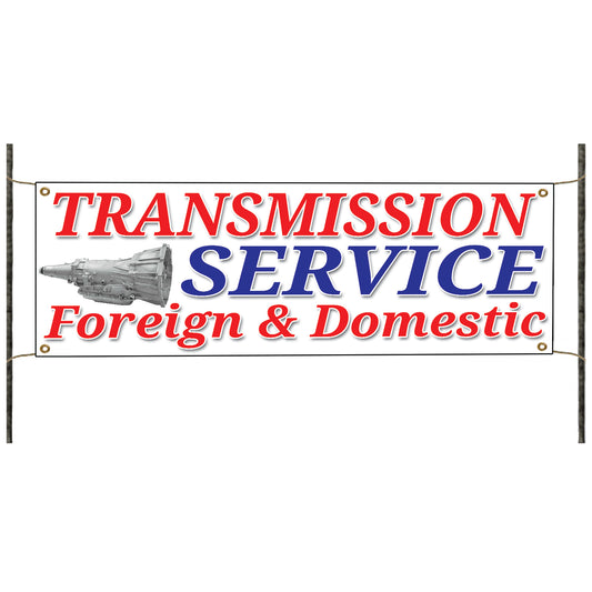 Transmission Service Vinyl Printed Banner Sign